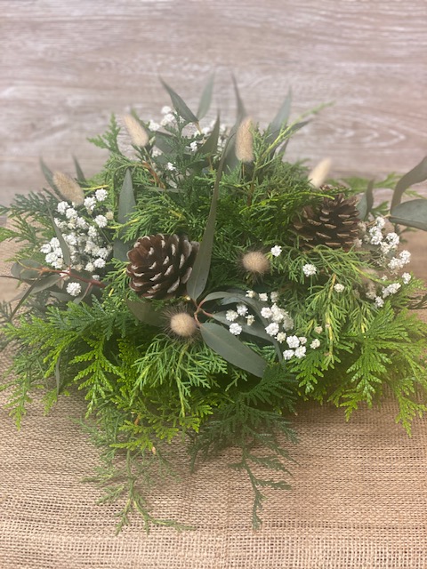 Centro de Mesa Navideño Natural